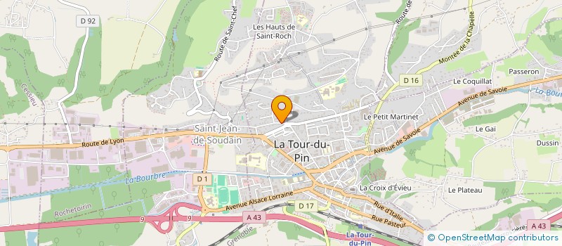 localisation de l'entreprise SCI DELBARE/SAOU  LA TOUR-DU-PIN