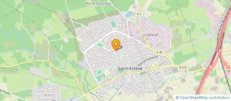 localisation de l'entreprise SCI DELBAS  SAINT-ESTEVE