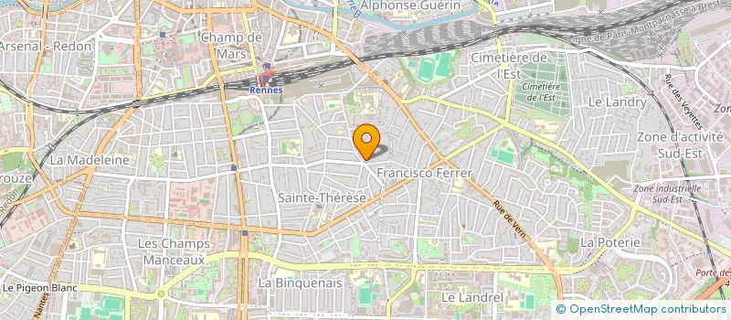 localisation de l'entreprise SCI DELBE  RENNES