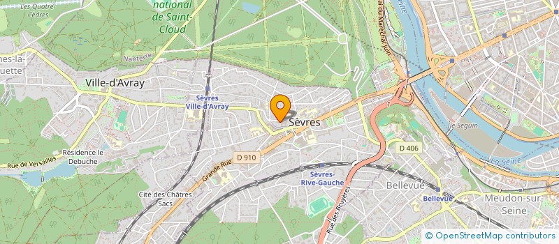 localisation de l'entreprise SCI DELBEN à SEVRES