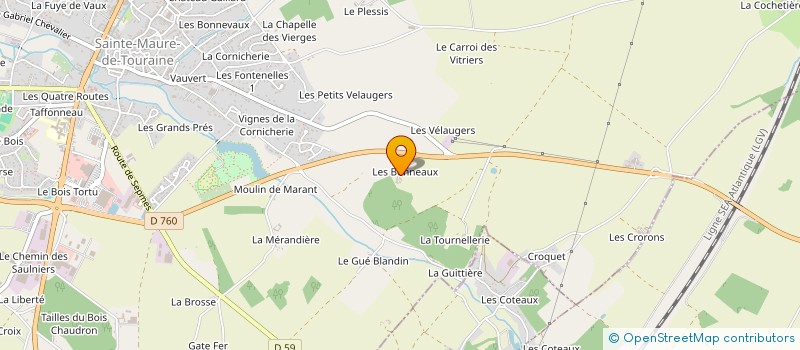 localisation de l'entreprise SCI DELBENAN  SAINTE-MAURE-DE-TOURAINE