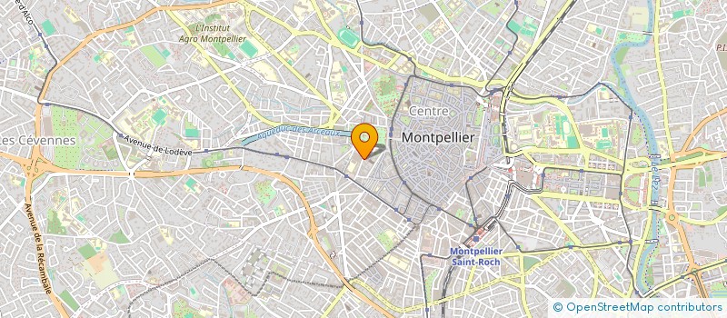 localisation de l'entreprise SCI DELBERAC ET CIE à MONTPELLIER