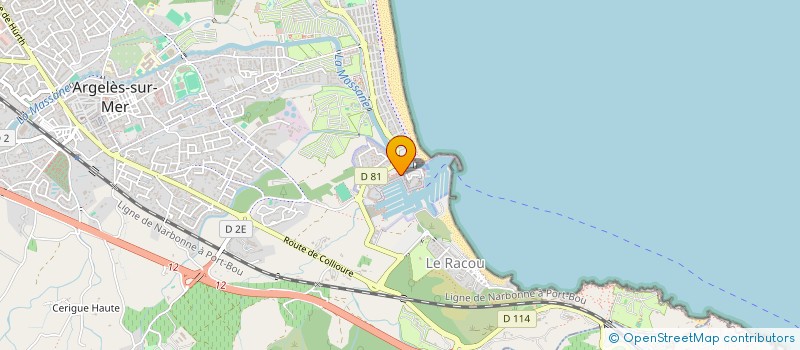 localisation de l'entreprise SCI DELBIA à ARGELES SUR MER