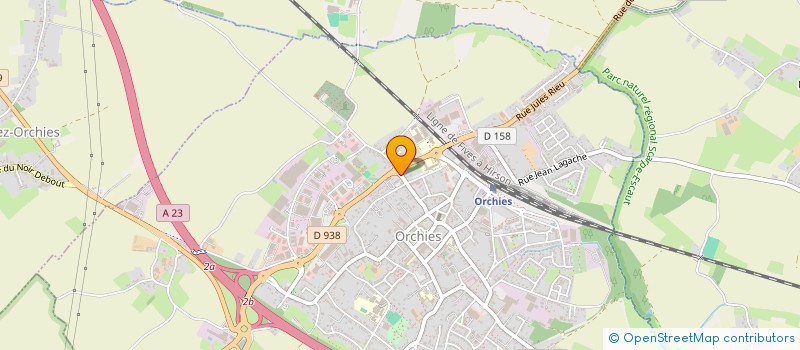 localisation de l'entreprise SCI DELBRUYERE  ORCHIES