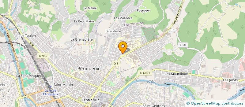 localisation de l'entreprise SCI DELCAB à PERIGUEUX
