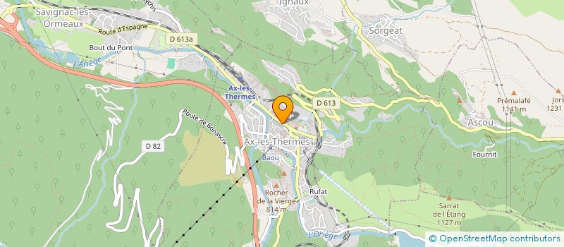 localisation de l'entreprise SCI DELCASSE à AX-LES-THERMES