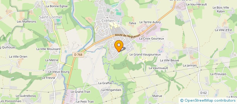 localisation de l'entreprise SCI DELCASSE  CREHEN