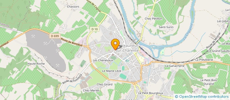 localisation de l'entreprise SCI DELCEL à CHATEAUNEUF-SUR-CHARENTE