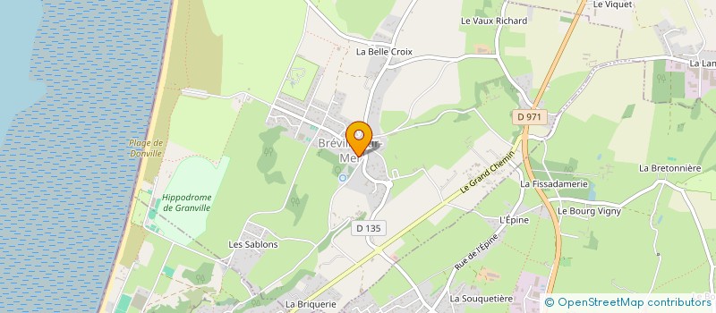 localisation de l'entreprise SCI DELCLAIR  BREVILLE-SUR-MER