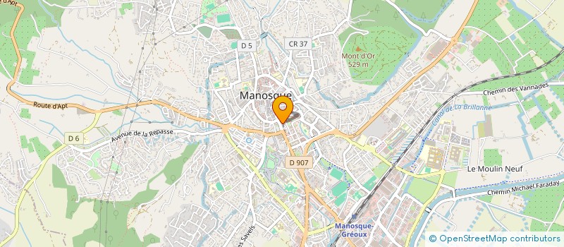 localisation de l'entreprise SCI DELCO à MANOSQUE