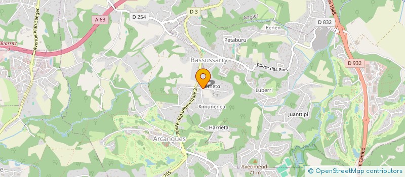 localisation de l'entreprise SCI DELCOUR à BASSUSSARRY