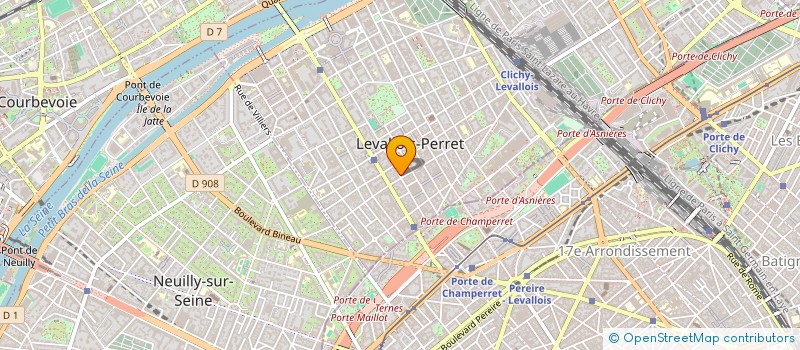 localisation de l'entreprise SCI DELCOUR-GRANDGEORGE à LEVALLOIS-PERRET