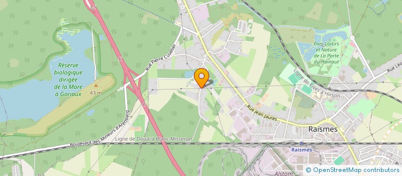 localisation de l'entreprise SCI DELCOURT  RAISMES