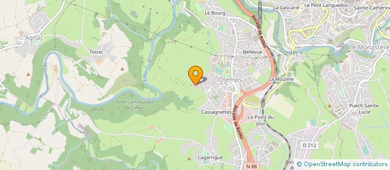 localisation de l'entreprise SCI DELCROS  OLEMPS