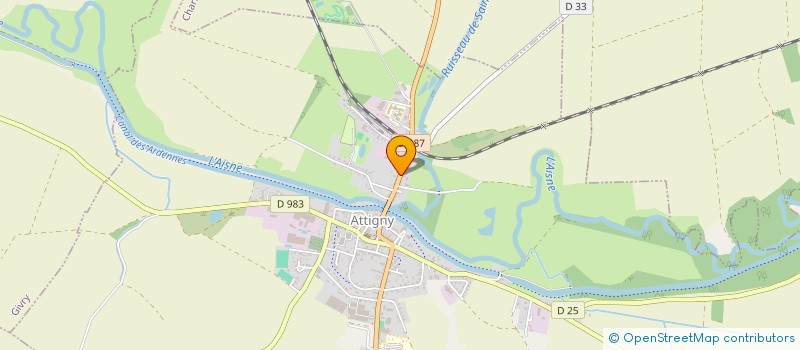 localisation de l'entreprise SCI DELEAU  ATTIGNY