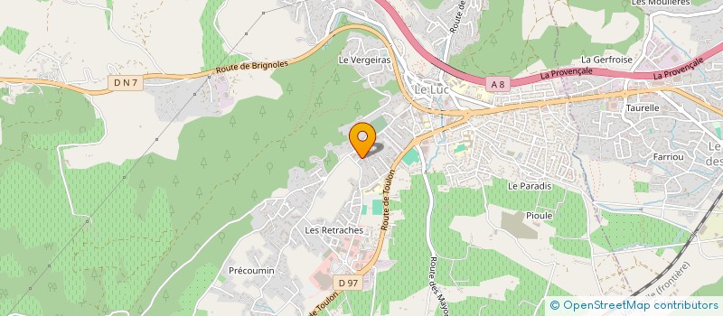 localisation de l'entreprise SCI DELEBEF  LE LUC