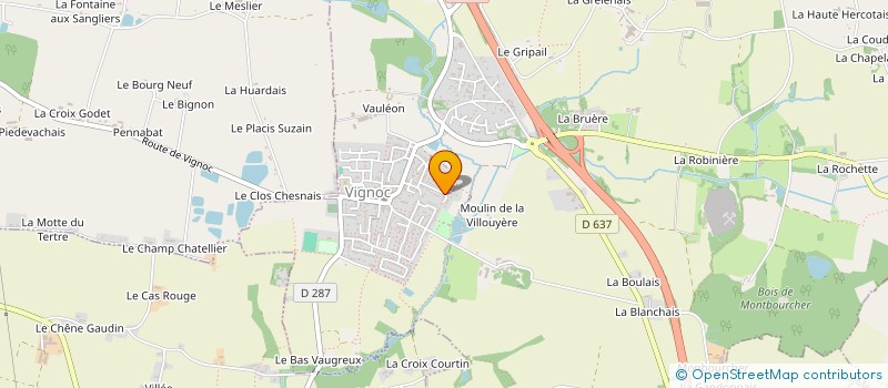 localisation de l'entreprise SCI DELESNE  VIGNOC