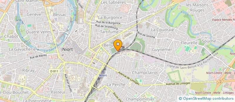localisation de l'entreprise SCI DELETCRI  NIORT