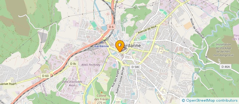 localisation de l'entreprise SCI DELEUIL à GARDANNE