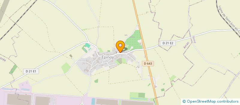 localisation de l'entreprise SCI DELEVAQUE  EPINOY