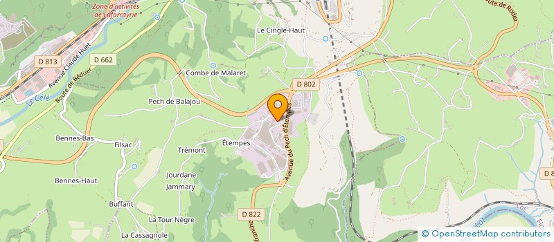 localisation de l'entreprise SCI DELF  FIGEAC