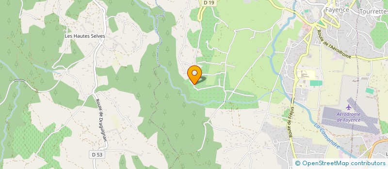 localisation de l'entreprise SCI DELFIN FRANKRIG 2019  FAYENCE