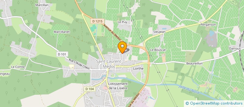 localisation de l'entreprise SCI DELFOUR  SAINT-LAURENT-MEDOC