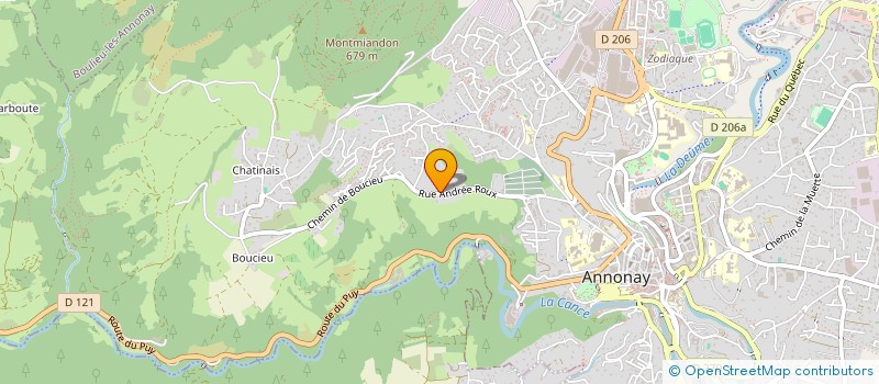 localisation de l'entreprise SCI DELFROM  ANNONAY