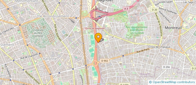 localisation de l'entreprise SCI DELGA à BAGNOLET