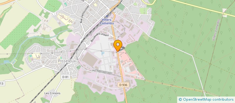 localisation de l'entreprise SCI DELGER à VILLERS-COTTERETS