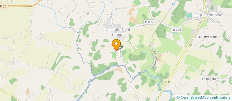 localisation de l'entreprise SCI DELHUGE à LA LANDE-SAINT-SIMEON