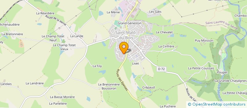 localisation de l'entreprise SCI DELI SERVICE  SAINT-MALO-DU-BOIS