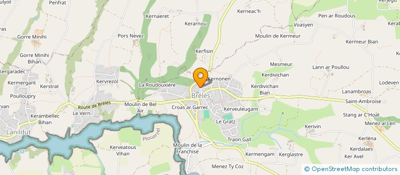 localisation de l'entreprise SCI DELICE DU PAIN  BRELES