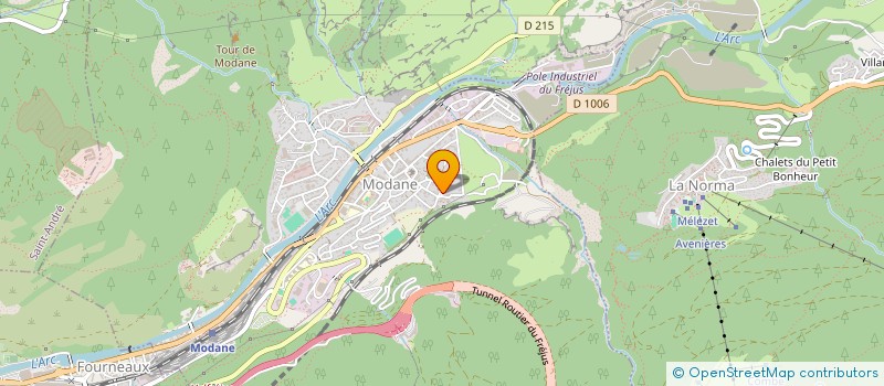 localisation de l'entreprise SCI DELICES ALPINS  MODANE