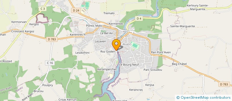 localisation de l'entreprise SCI DELICES DE PONT AVEN  PONT-AVEN