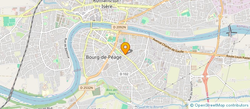 localisation de l'entreprise SCI DELIFANE  BOURG-DE-PEAGE