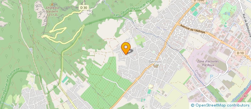 localisation de l'entreprise SCI DELIFLO  BERNIN