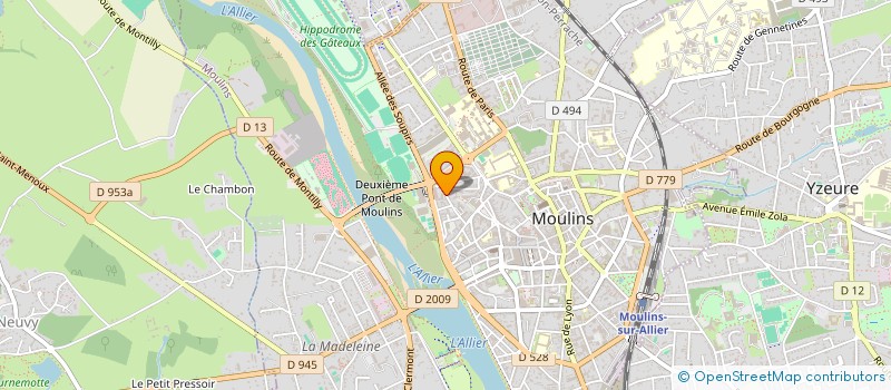 localisation de l'entreprise SCI DELIGNE à MOULINS