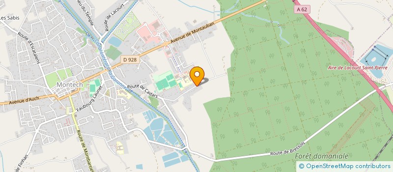 localisation de l'entreprise SCI DELINA  MONTECH