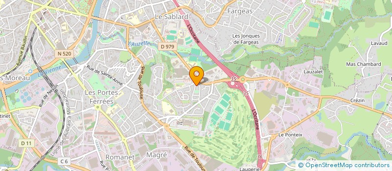 localisation de l'entreprise SCI DELIRANT à LIMOGES