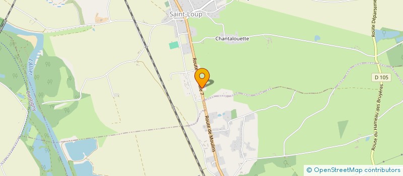 localisation de l'entreprise SCI DELISLE-CHASSOT PAR ABREVIATION SCI D-C  SAINT-LOUP