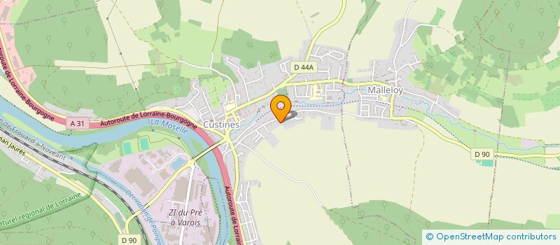 localisation de l'entreprise SCI DELISS-IMMO  CUSTINES