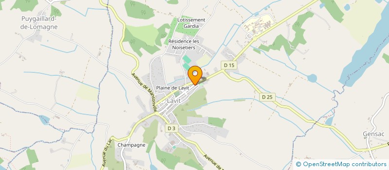 localisation de l'entreprise SCI DELJAC  LAVIT