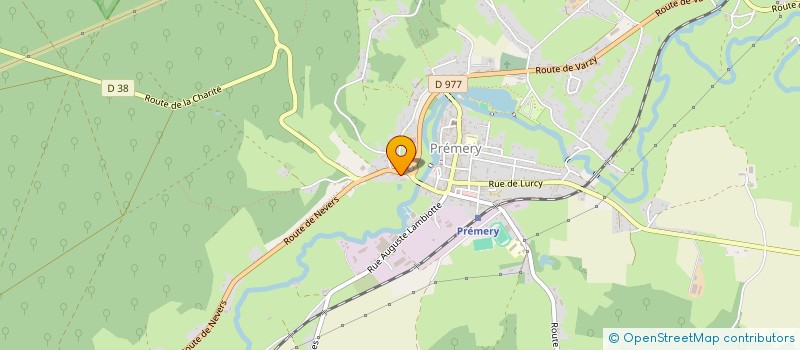 localisation de l'entreprise SCI DELJAK  PREMERY