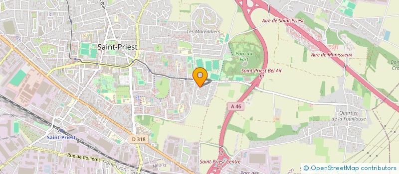 localisation de l'entreprise SCI DELKHA  SAINT-PRIEST