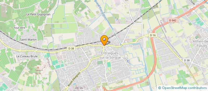 localisation de l'entreprise SCI DELL'AITANTE  ENTRAIGUES-SUR-LA-SORGUE