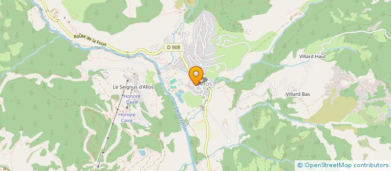 localisation de l'entreprise SCI DELLA CASA  ALLOS