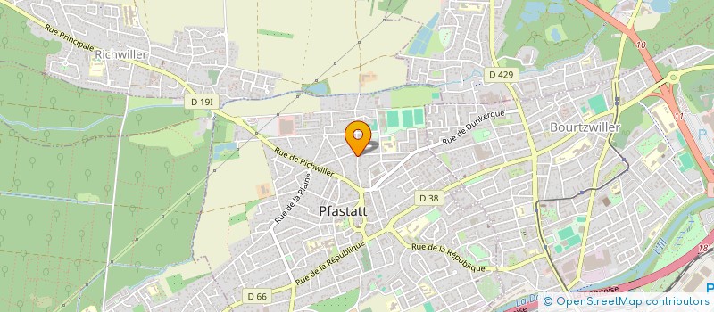 localisation de l'entreprise SCI DELLA CHINE  PFASTATT