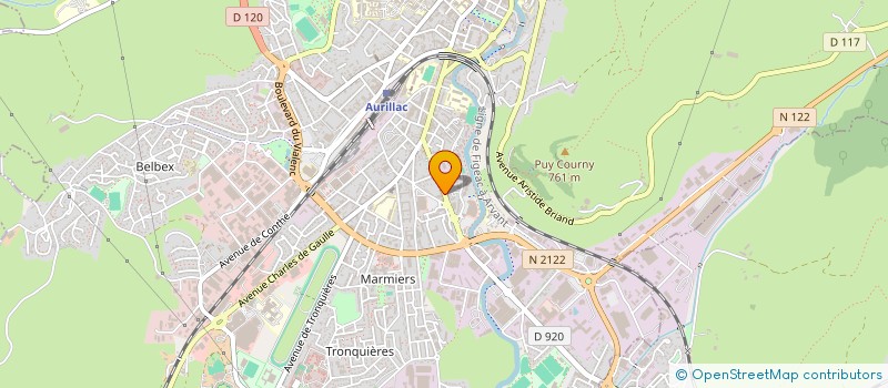 localisation de l'entreprise SCI DELLAM à AURILLAC