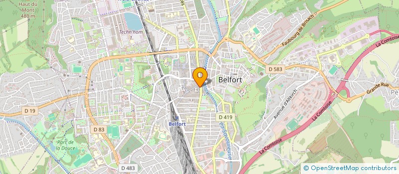 localisation de l'entreprise SCI DELLE  BELFORT